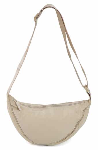 Adornia Cream Sporty Adjustable Moon Bag