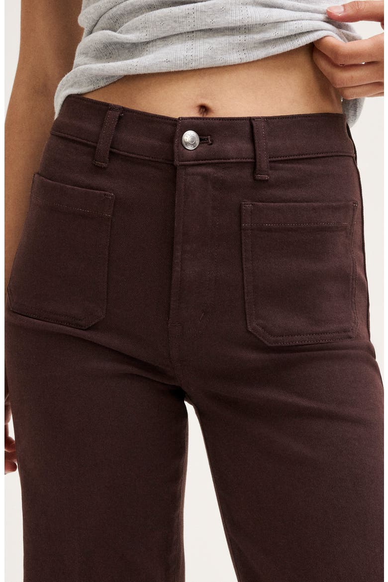 The Emmy Wide Leg Pants, Alternate, color, DARK CAROB
