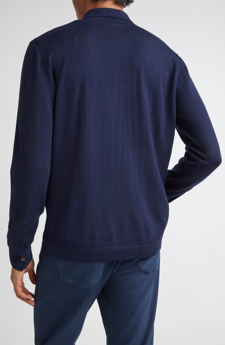 Eleventy Virgin Wool Cardigan, Alternate, color, New Blue