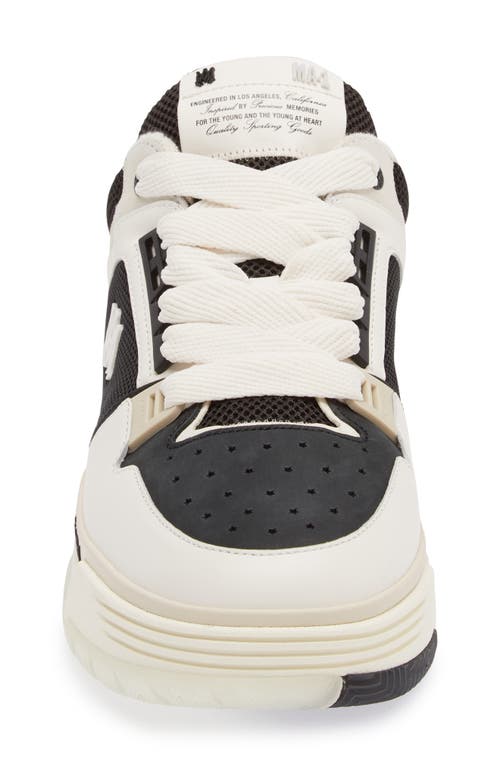 Amiri Two-tone Ma-1 Sneakers In Black And White In Black Alabasterdnu