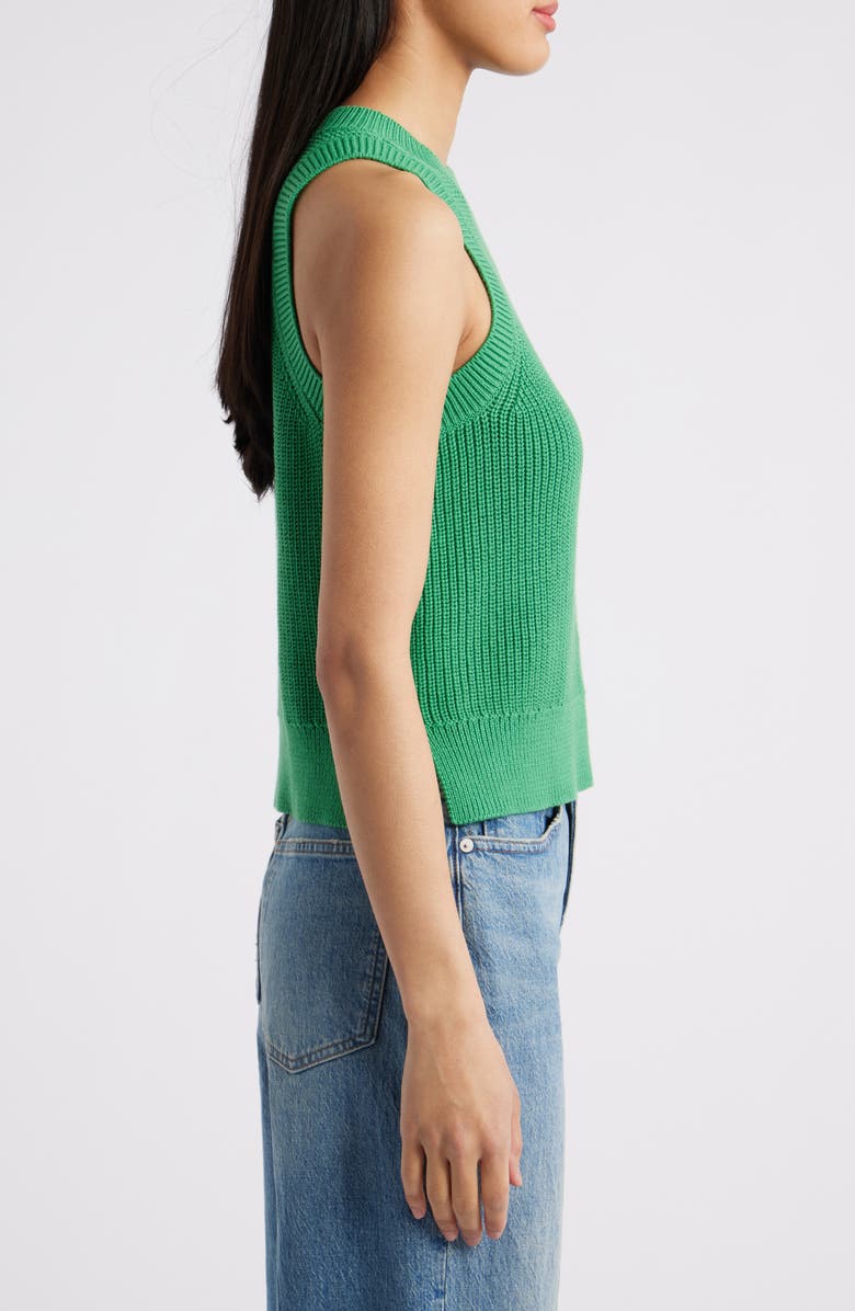 525 america Demi Cotton Sweater Vest, Alternate, color, Ivy Green