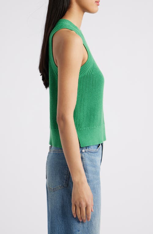 525 Demi Cotton Sweater Vest In Ivy Green