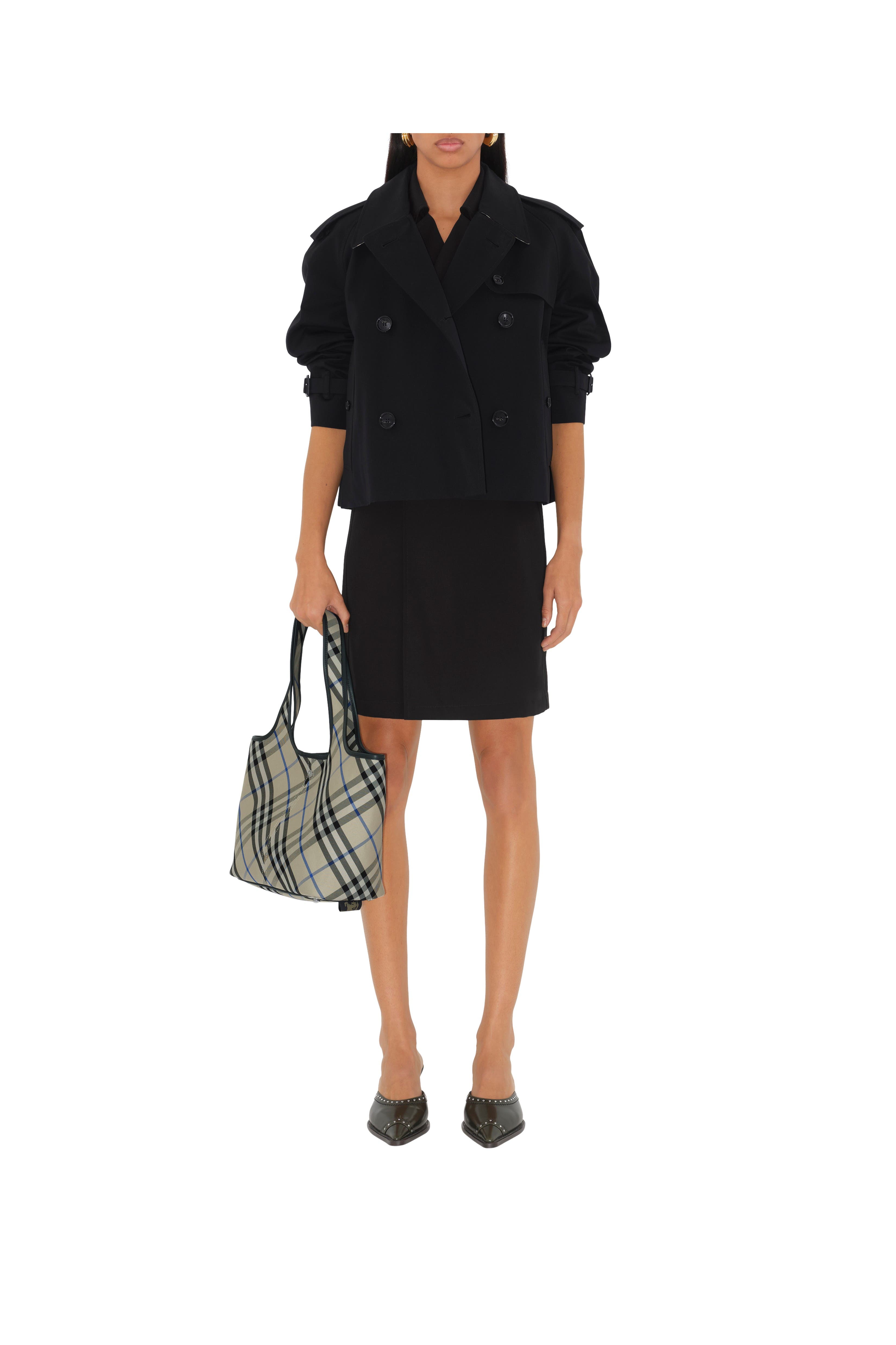 Burberry Small Check Tote, Alternate, color, 