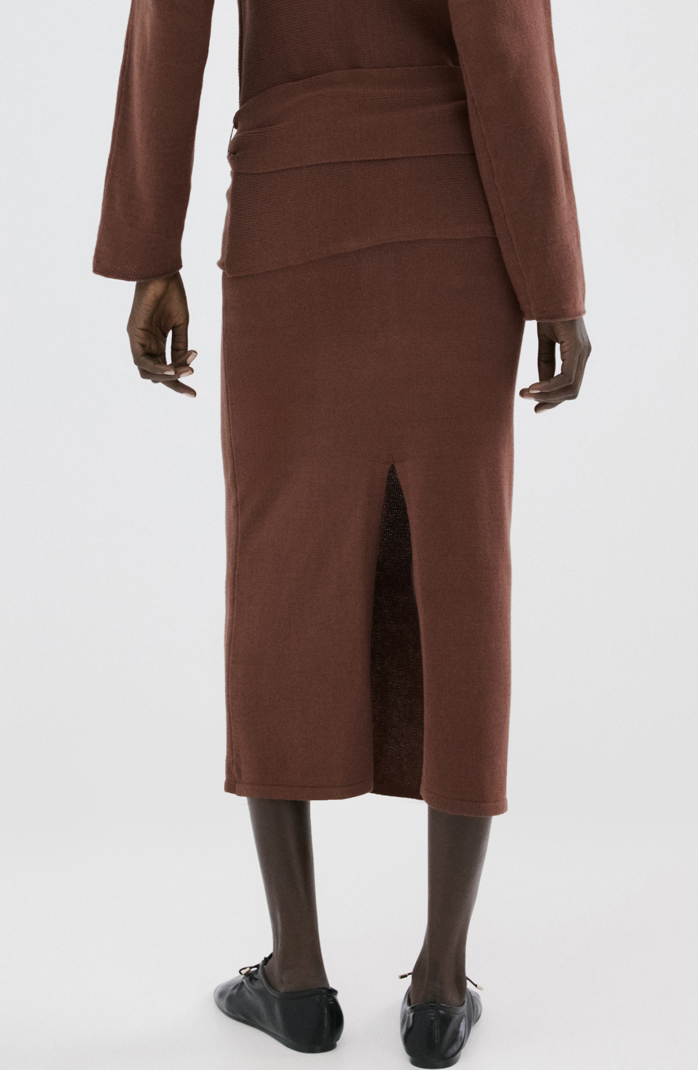 Cotton Knit Pencil Skirt - image 2