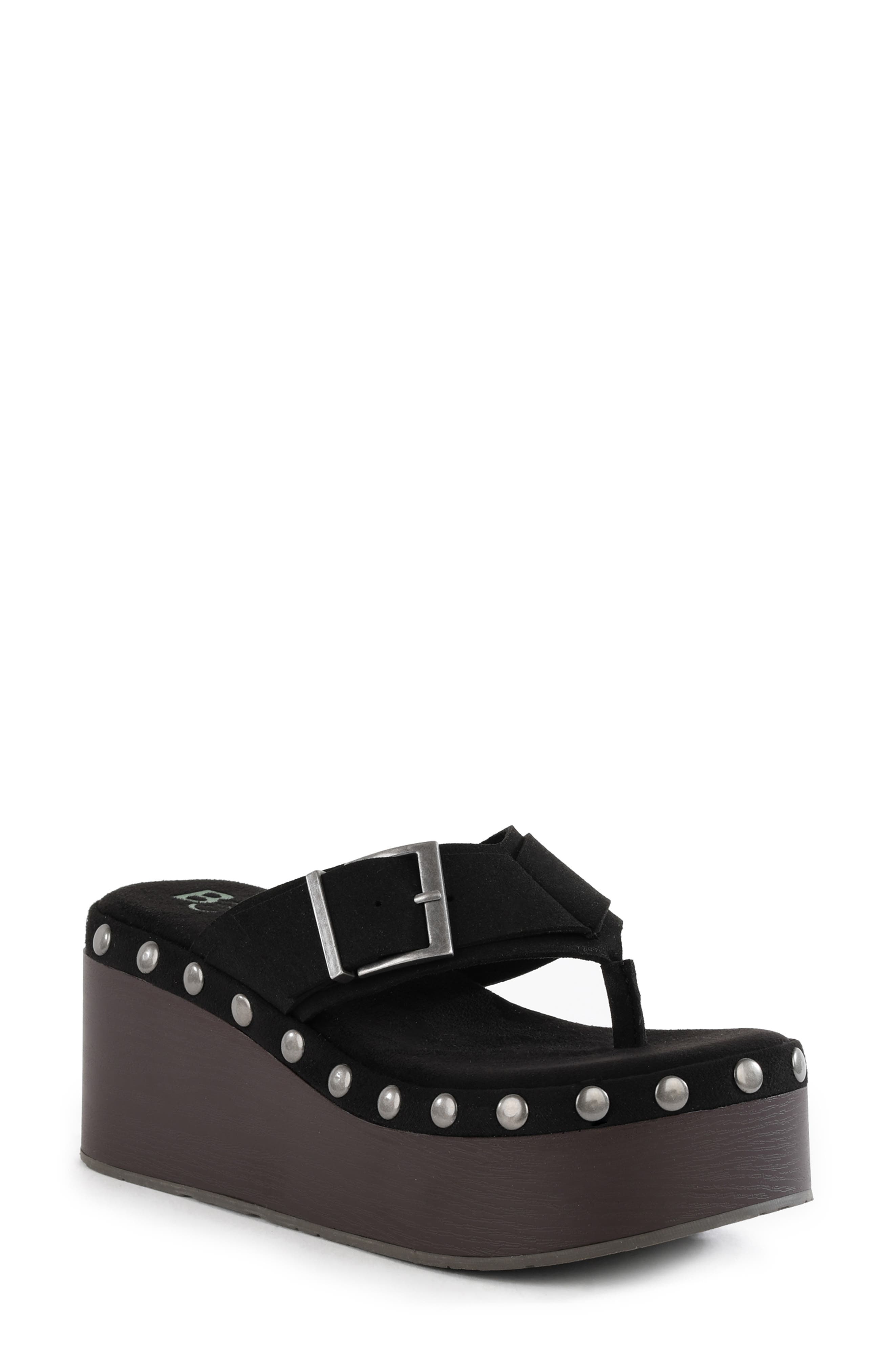 BC Footwear Starfish Platform Sandal, Main, color, Black