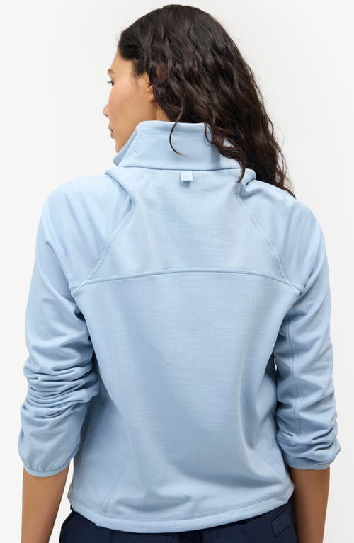 Halfdays Rebecca Half-zip Fleece Pullover In Blue