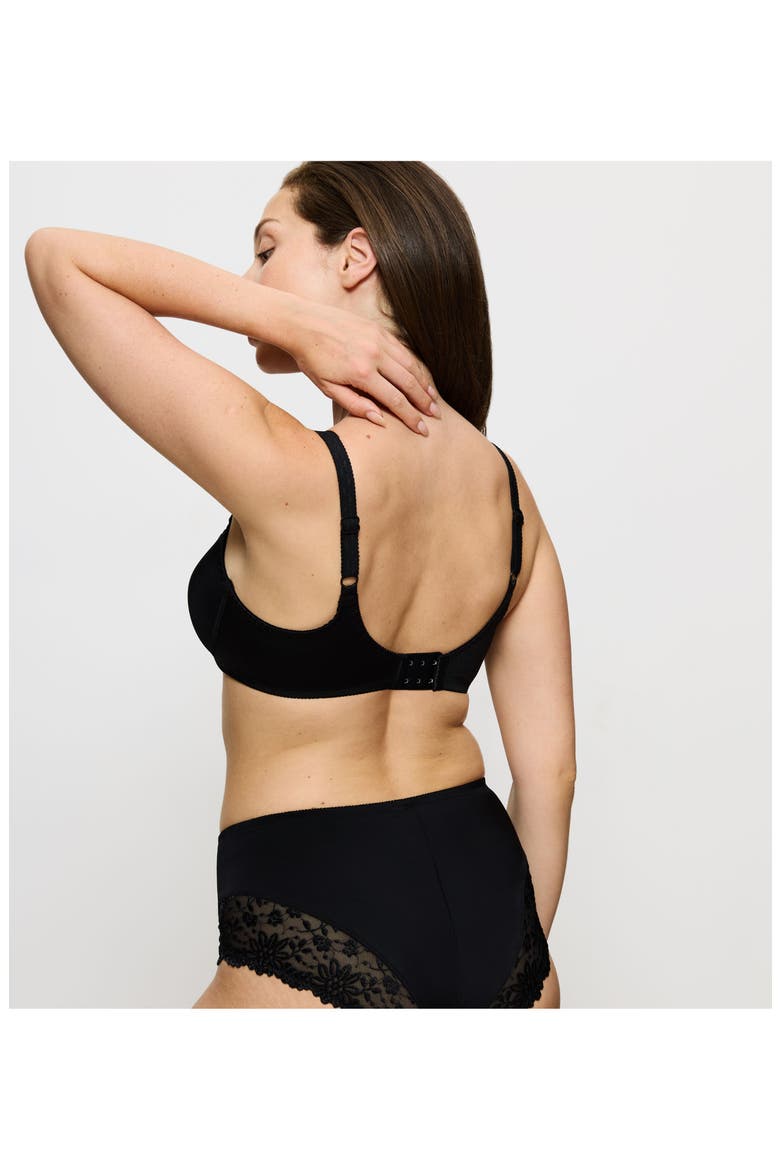 Ladyform Soft Minimizer Bra, Alternate, color, Black