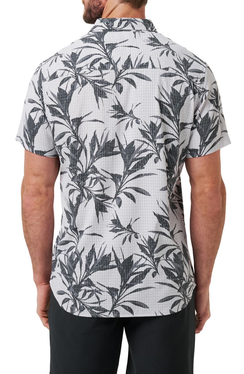 TravisMathew Light Map Short Sleeve Button-Up Shirt, Alternate, color,