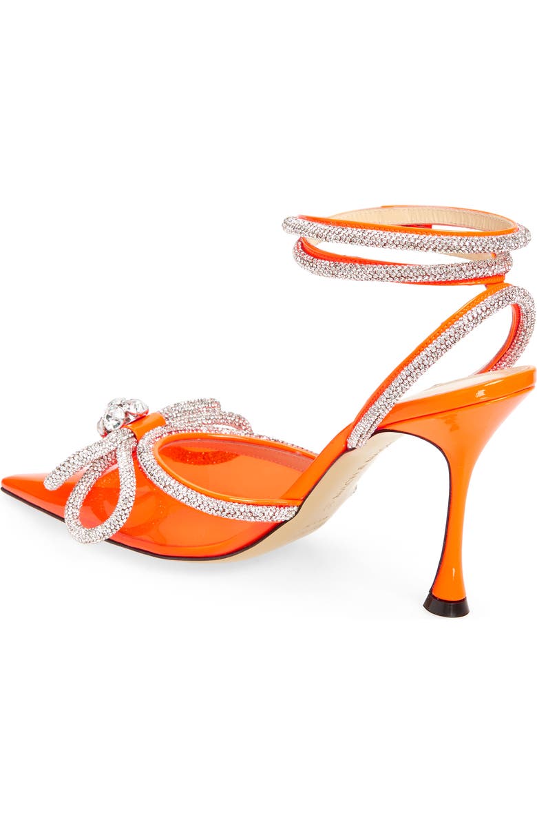 Mach & Mach Crystal Double Bow Pointed Toe Pump, Alternate, color,