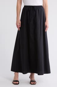 [Margesherwood ] / ☆ DRAW STRING LONG SKIRT / black Designer fashion, Seoul-fully created | W Concept