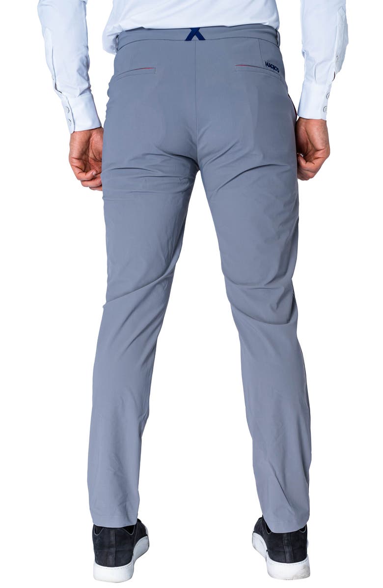 Maceoo Slim Fit Stretch Pants, Alternate, color, Grey