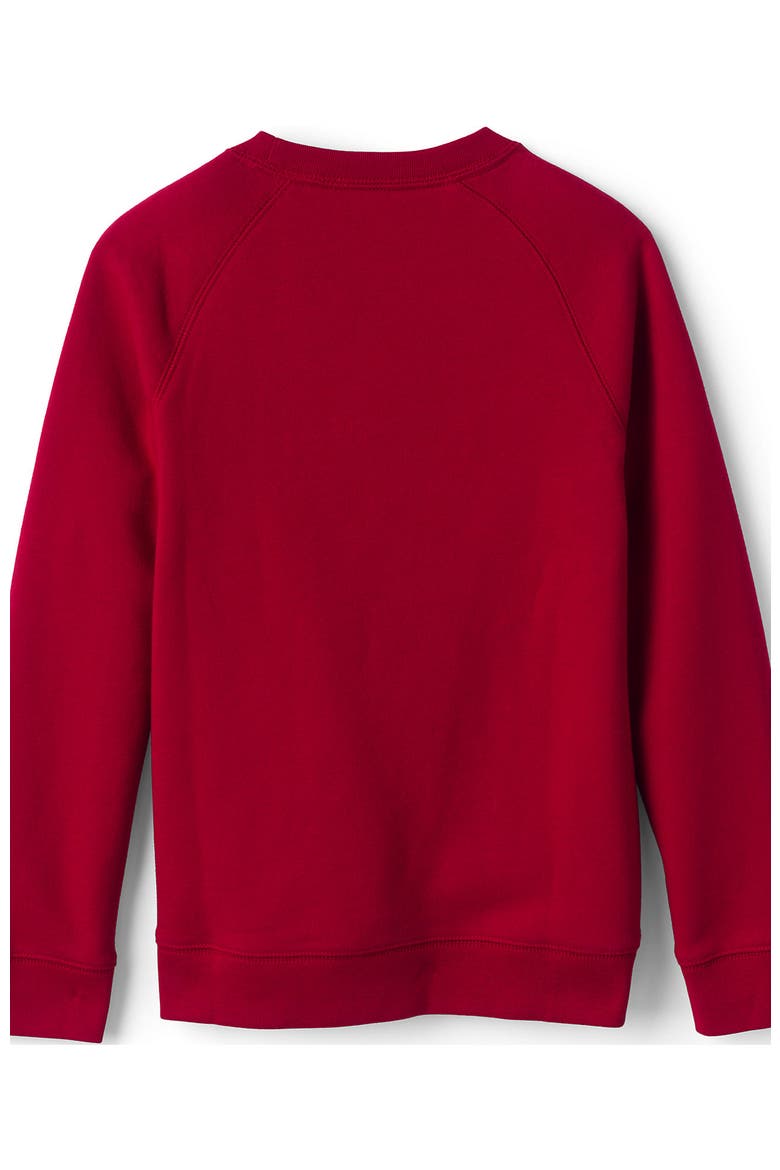 School Uniform Adult Long Sleeve Crewneck Sweatshirt, Alternate, color, Red