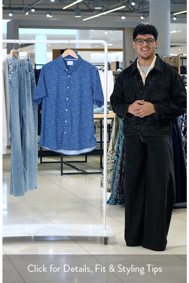 Eden Floral Short Sleeve Button-Up Shirt video