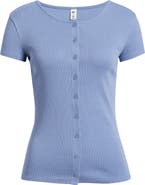 BP. Short Sleeve Rib Knit Cardigan