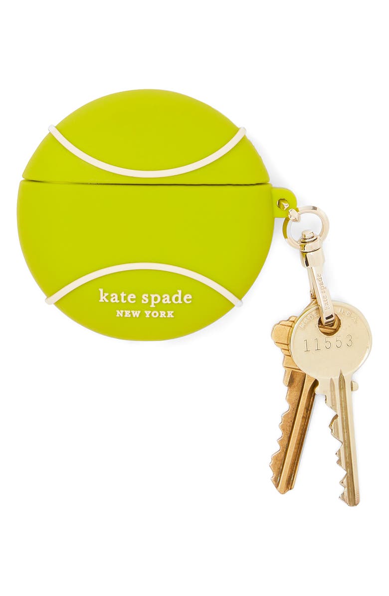 Kate Spade New York courtside tennis silicone airpods case, Alternate, color,