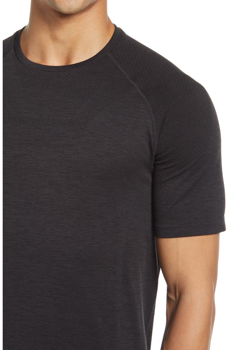 Amplify Seamless Technical T-Shirt, Alternate, color, BLACK HEATHER