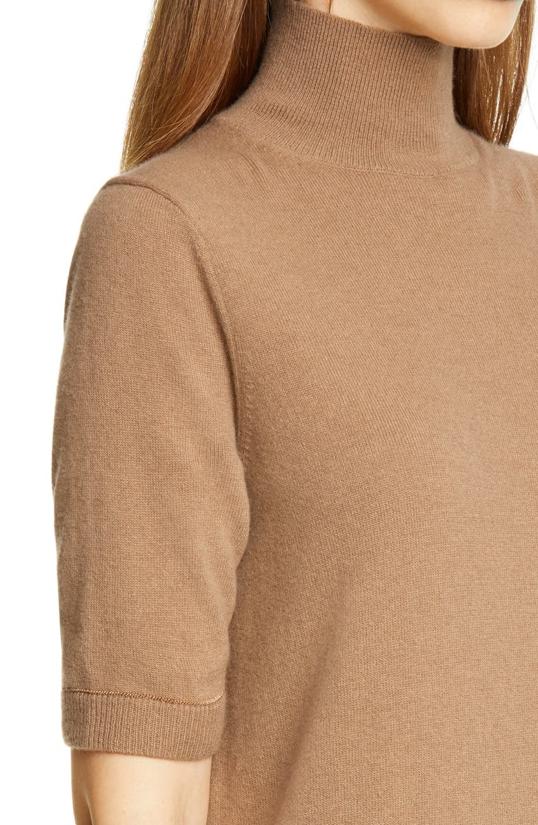 Lafayette 148 New York Turtleneck Wool & Cashmere Midi Sweater Dress, Alternate, color,