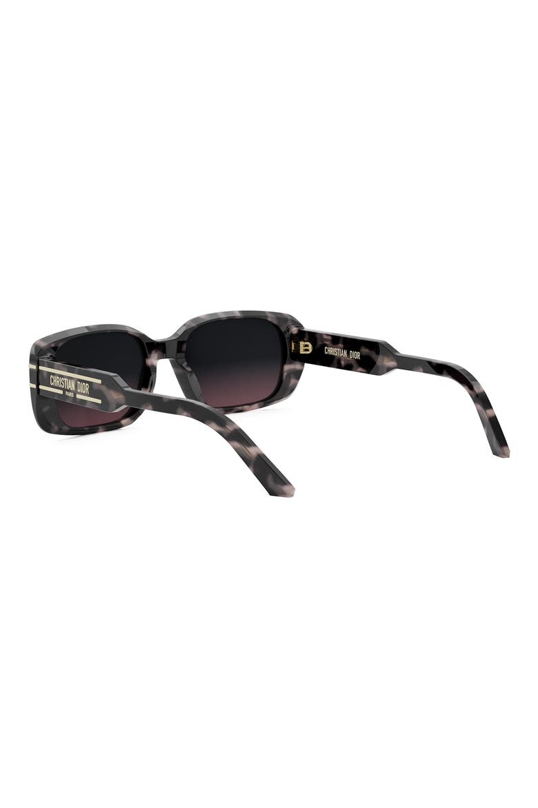 'DiorSignature S12I Rectangular Sunglasses, Alternate, color, HAVANA/ OTHER / GRADIENT BROWN
