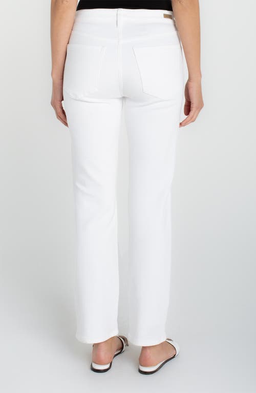 Liverpool Los Angeles Kennedy Straight Leg Jeans In White