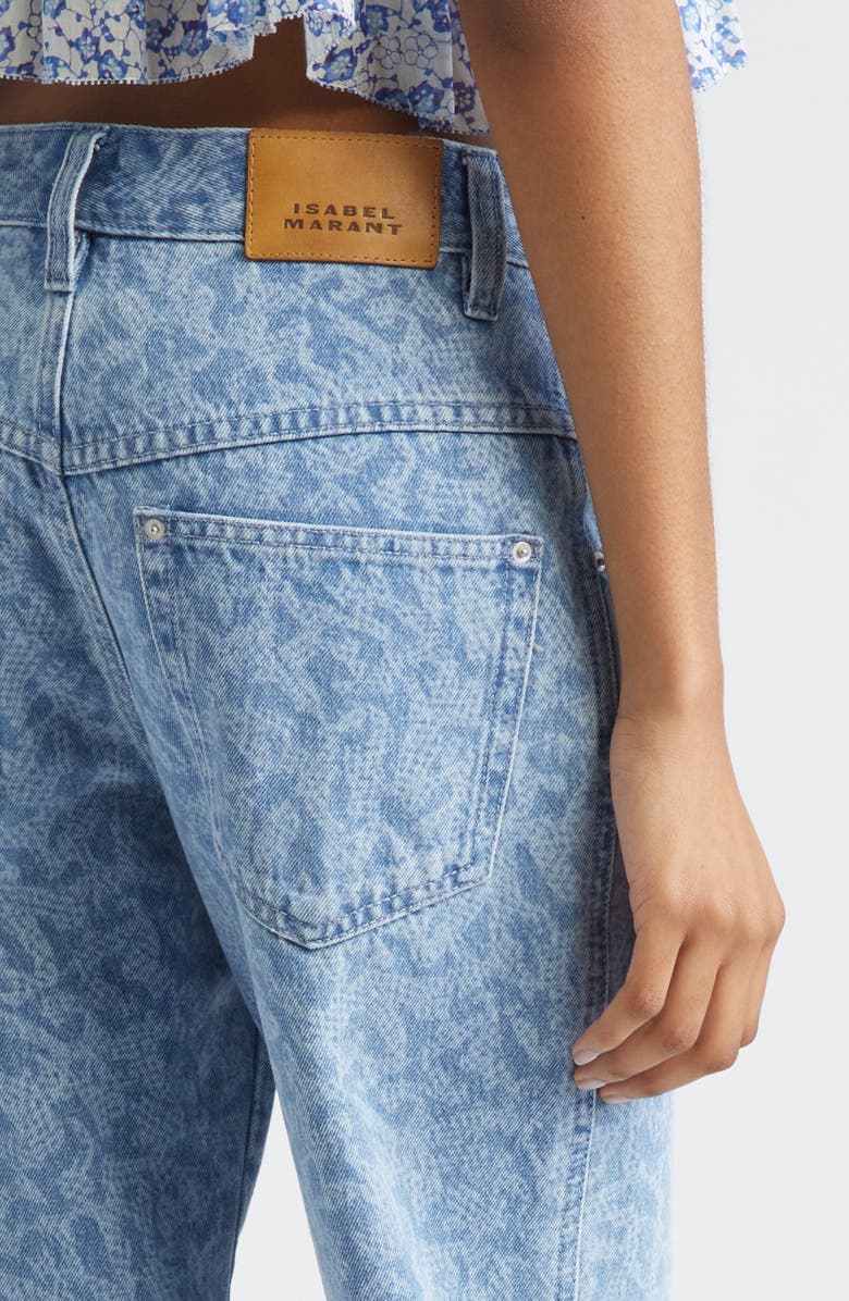 Isabel Marant Étoile Brinsa Straight Leg Jeans, Alternate, color, Blue