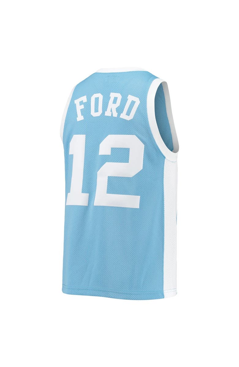 Retro Brand Men's Original Retro Brand Phil Ford Carolina Blue North Carolina Tar Heels Commemorative Classic Basketball Jersey, Alternate, color, 