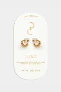 Katie Loxton 'June' Waterproof Gold Birthstone Hoop Earrings