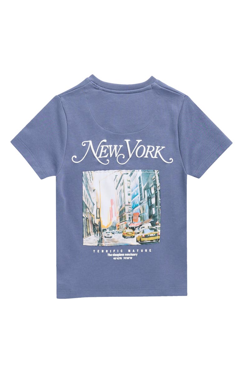 DENIM AND FLOWER Kids' New York Graphic T-Shirt, Alternate, color, 
