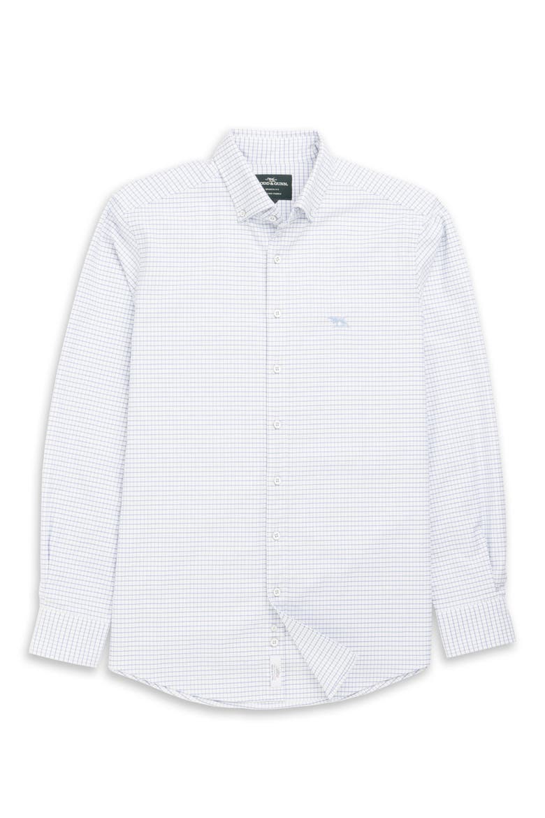 Oxford Riverhead Check Sports Fit Shirt, Alternate, color, DUSK BLUE