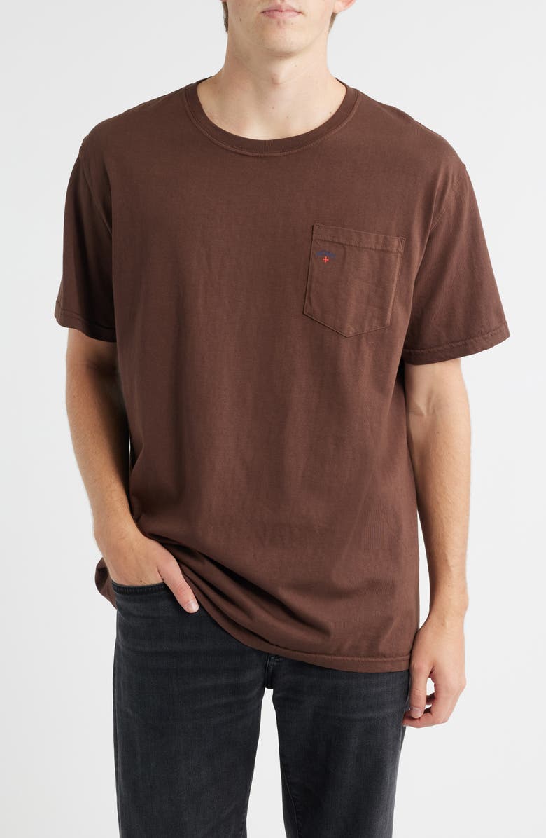 Noah Core Logo Pocket T-Shirt, Main, color, Chicory Brown
