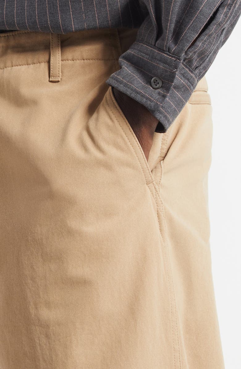 BEAMS Military Cotton Twill Straight Leg Pants, Alternate, color, Khaki