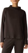 Eileen Fisher Funnel Neck Long Sleeve Top