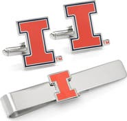 Cufflinks, Inc. NCAA Illinois Cuff Links & Tie Bar
