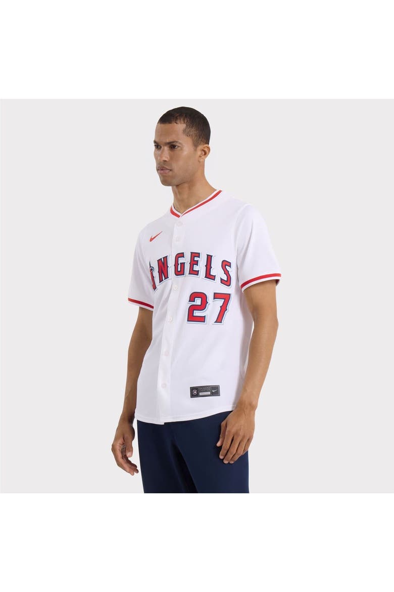 Men's Nike Mike Trout White Los Angeles Angels Home Limited Player Jersey, Alternate, color, White
