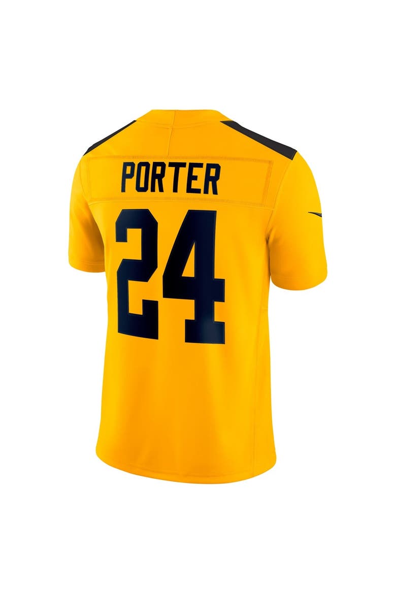 Men's Nike Joey Porter Jr. Gold Pittsburgh Steelers Alternate 1933 Throwback Vapor F.U.S.E. Limited Jersey, Alternate, color, Gold