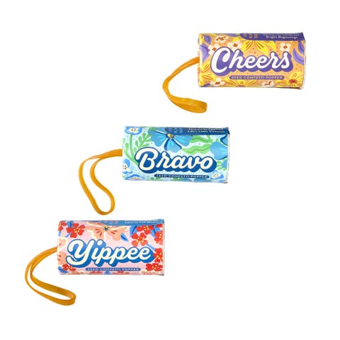 Confetti Poppers 3 pack