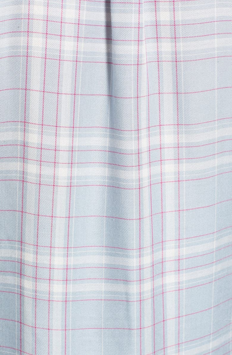 PAIGE 'Mya' Plaid Shirt, Alternate, color, Blue Fog/ White/ Fuschia