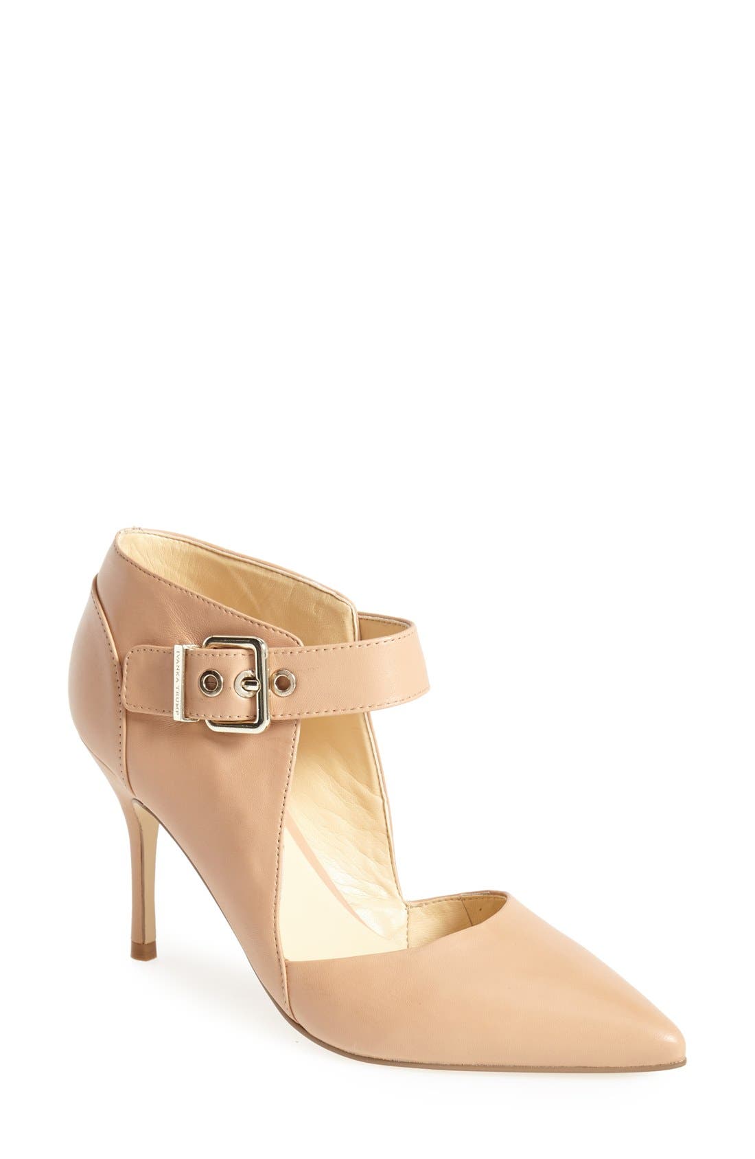 'Dove' Pointy Toe Pump, Main, color, DUNE LEATHER