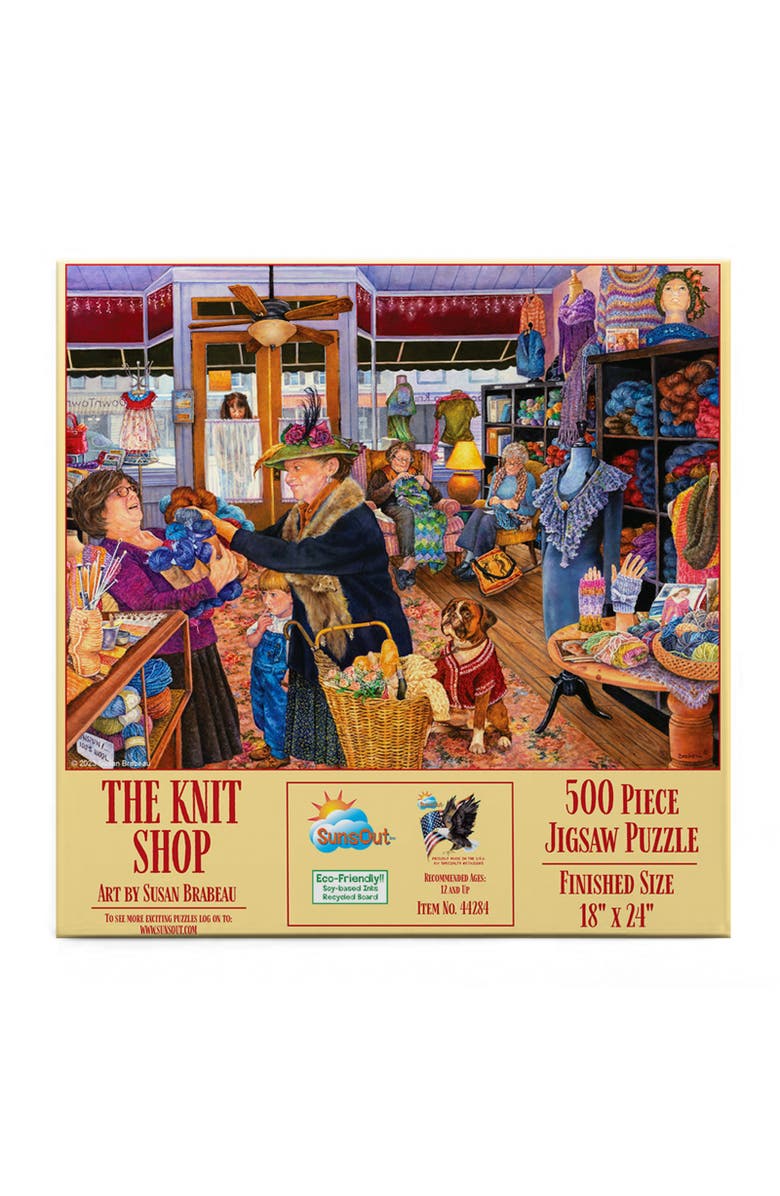 Sunsout The Knit Shop 500 piece Jigsaw Puzzle for Adults, Alternate, color, 