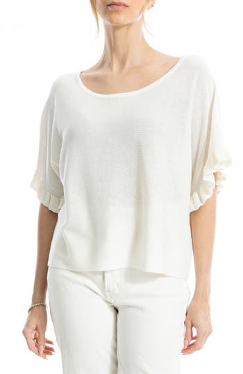 Max Studio Flutter Sleeve Sweater