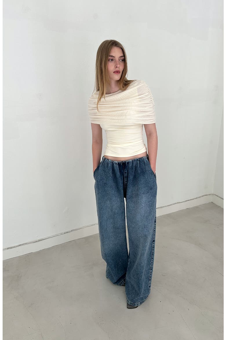 Lucia Balloon Jeans, Alternate, color, Medium Blue Wash