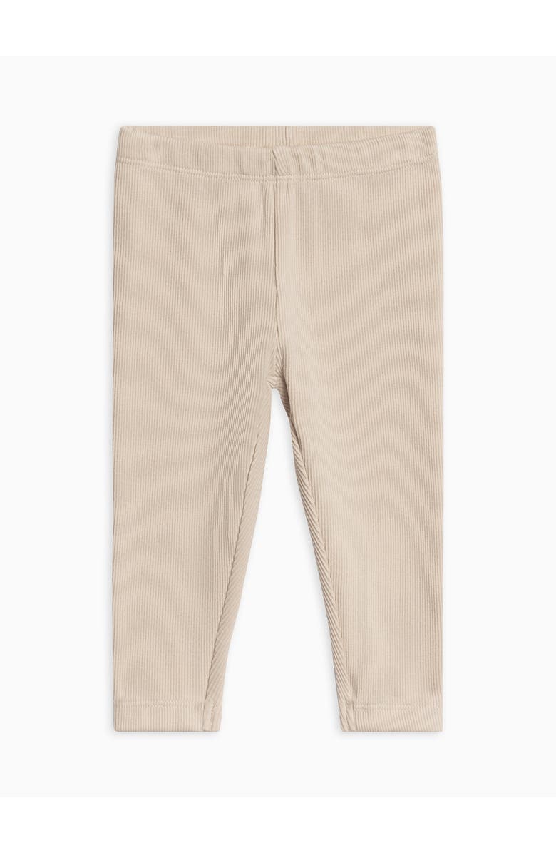 Colored Organics Organic Lennon Ribbed Leggings, Main, color, Oat