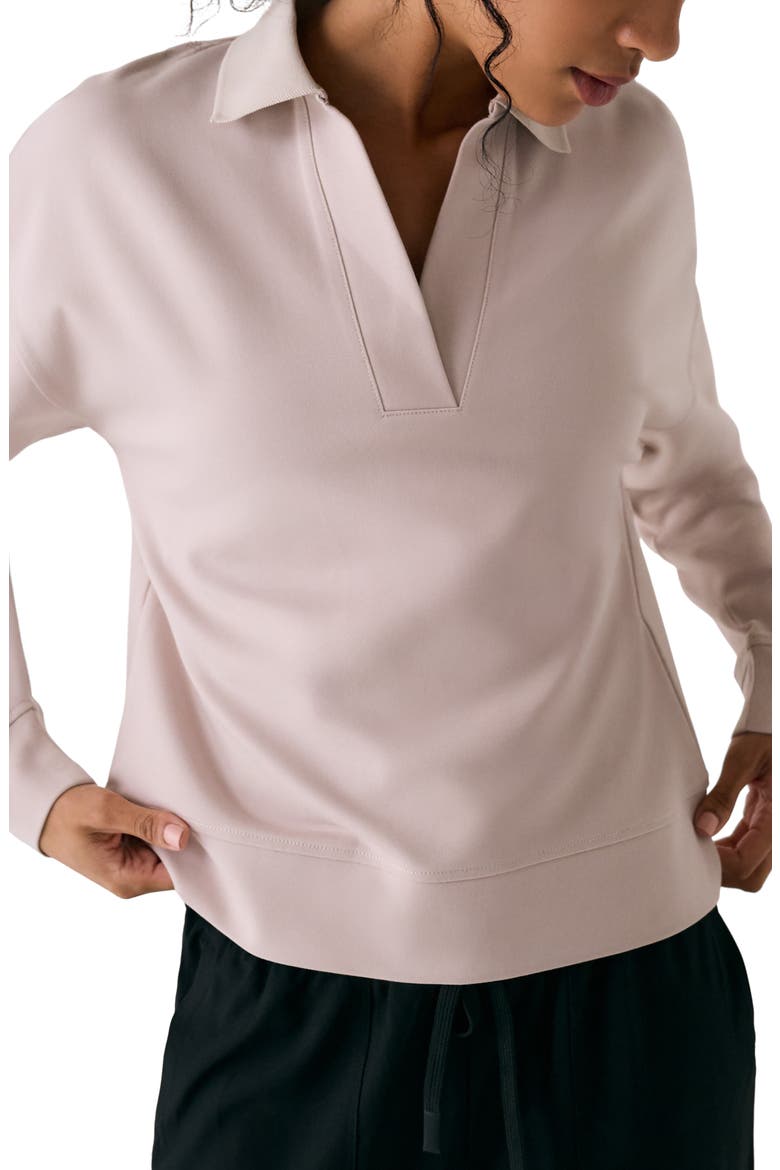 Mindset Johnny Collar Sweatshirt, Main, color, ABALONE