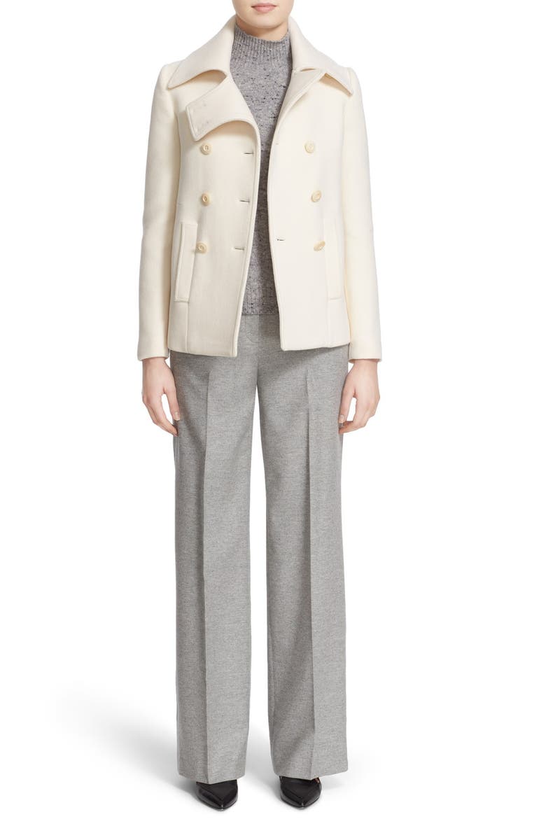 Nordstrom and Caroline Issa Cashmere & Merino Wool Mock Neck Pullover, Alternate, color, LIGHT HEATHER GREY
