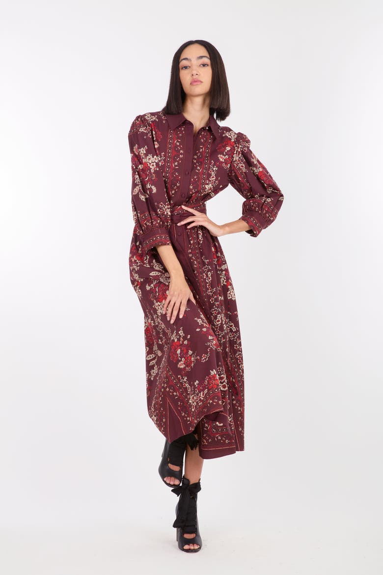 Blaine Dress, Alternate, color, Mixed Red Floral
