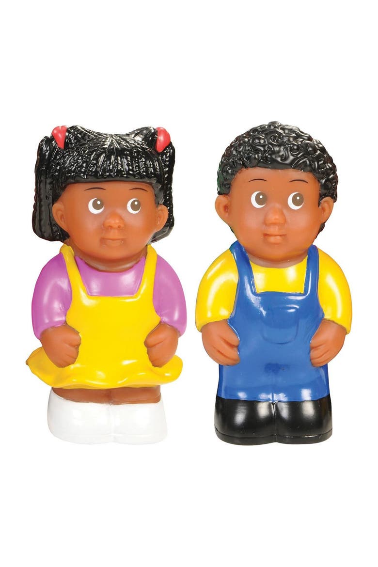 African American Family - Set of 4, Alternate, color, Multicolored