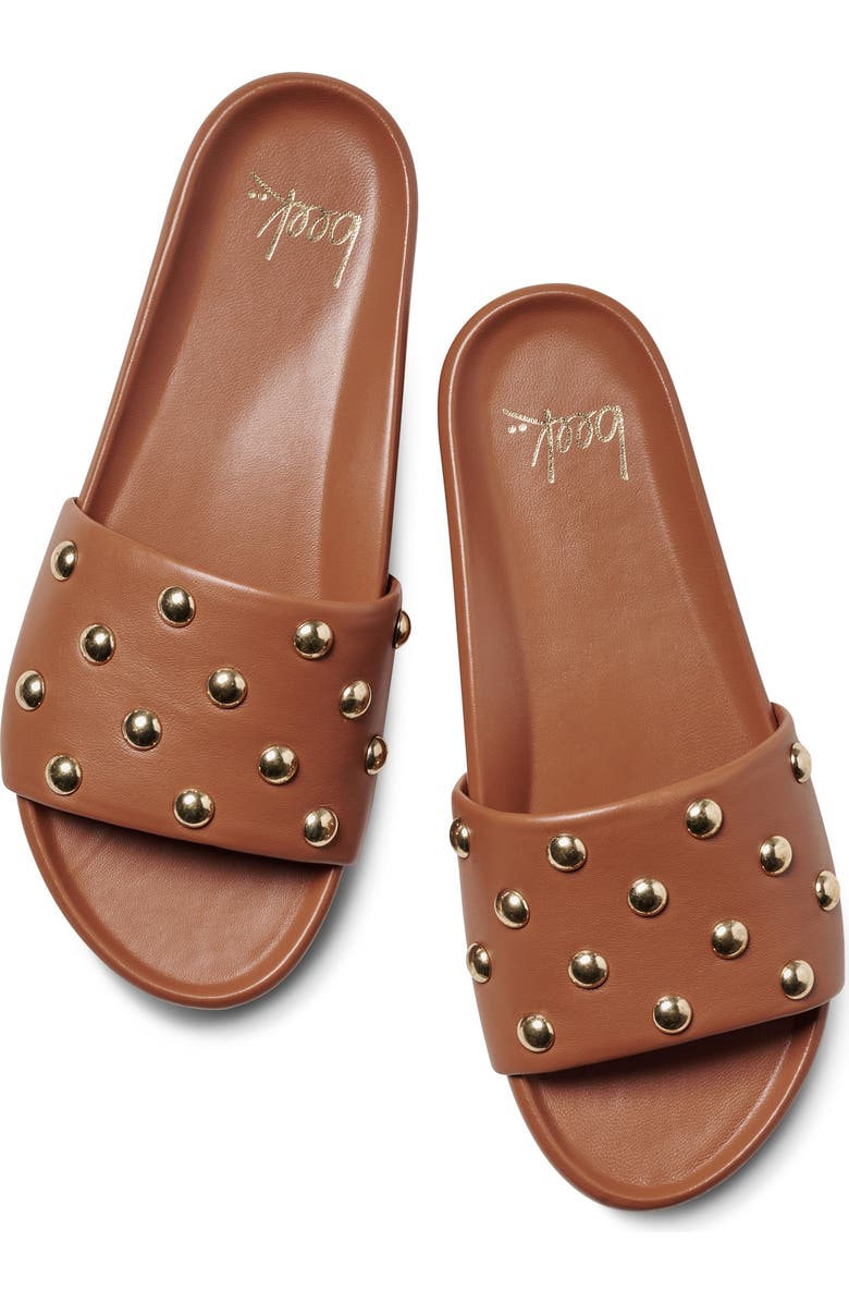 Beek Gallito Stud Slide Sandal, Alternate, color, Tan Gold