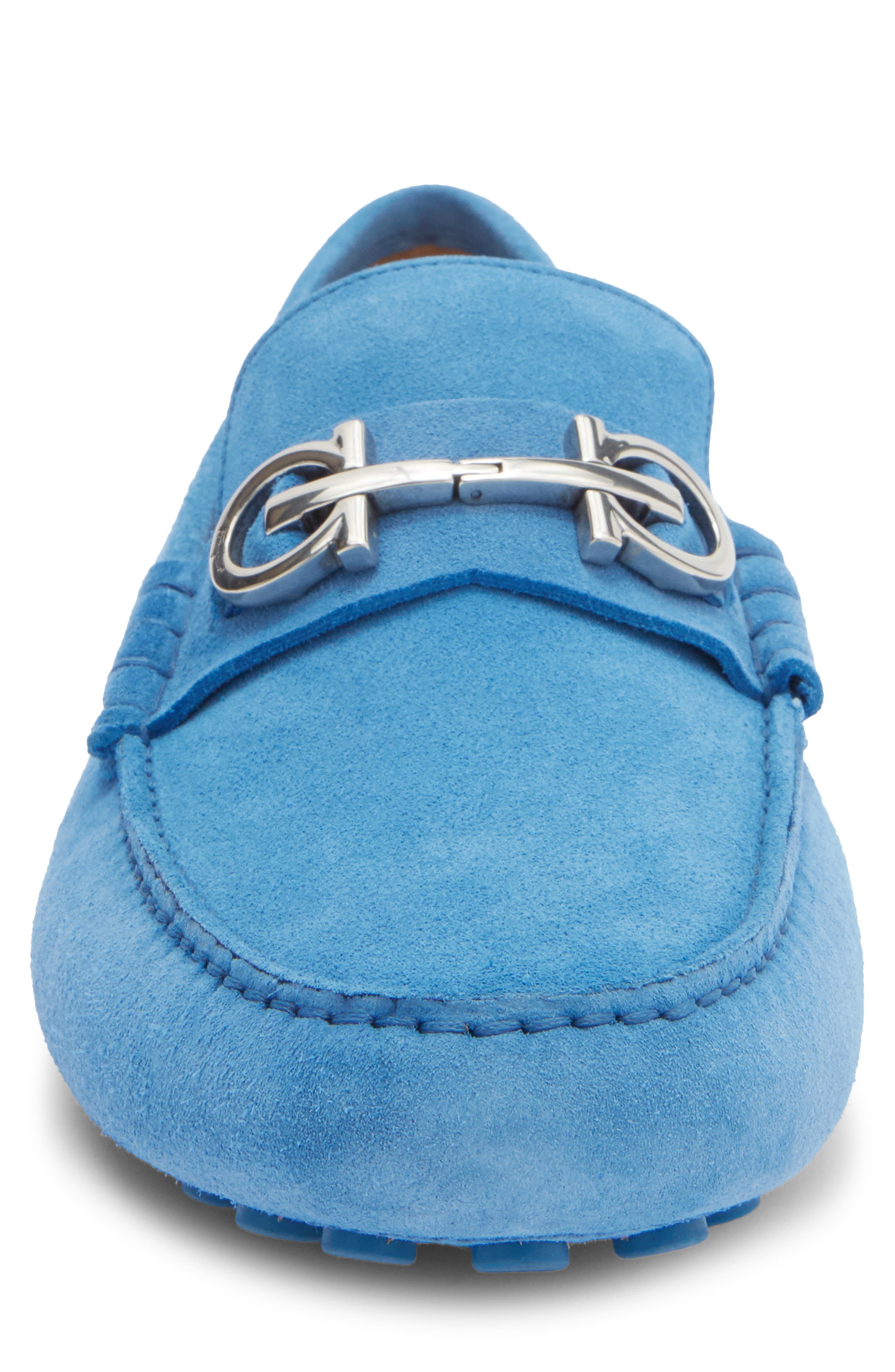 FERRAGAMO Double Gancio Bit Driving Loafer, Alternate, color, 