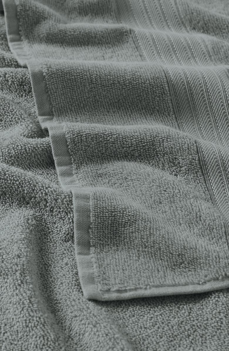 Woven & Weft Quick-Dry Cotton 6-Pack Hand Towel Set, Alternate, color, Steel Blue