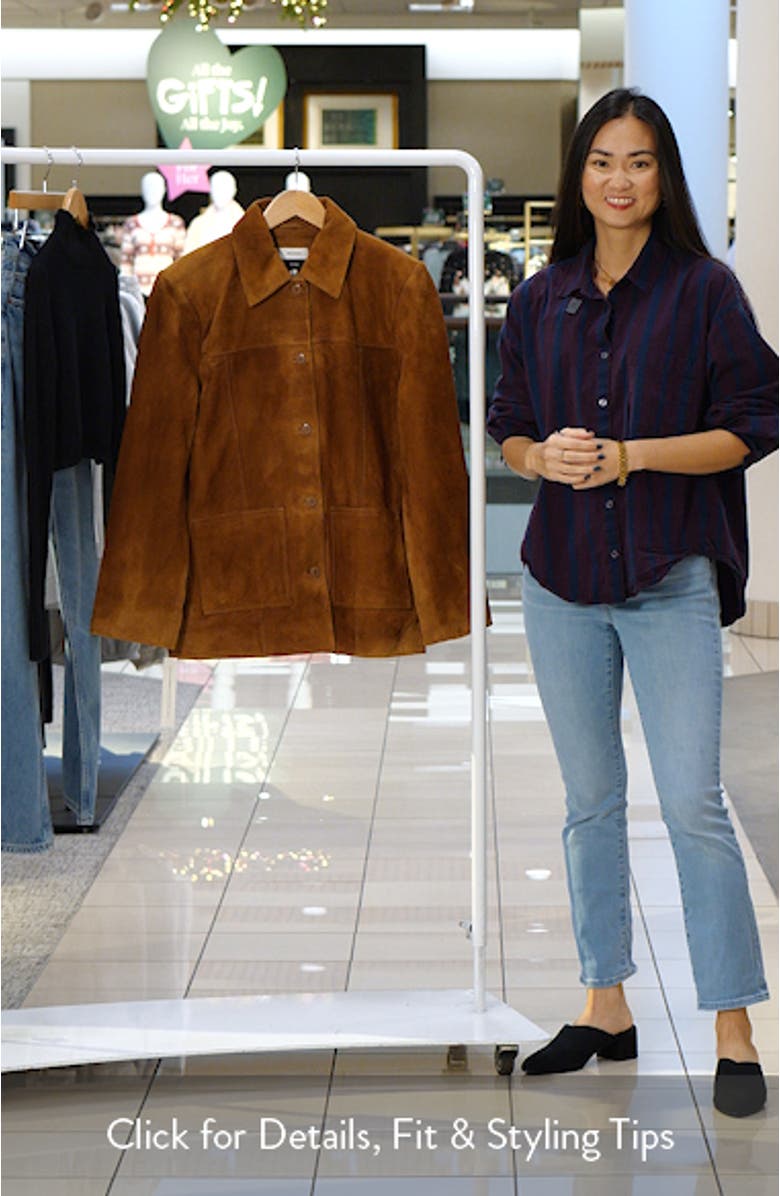 Veda Lincoln Suede Shirt Jacket, sales video thumbnail