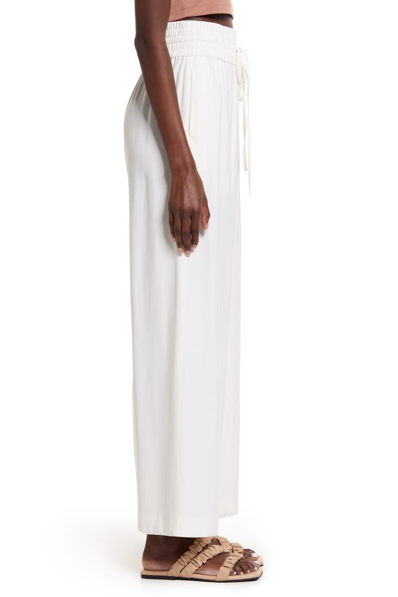 Drawstring Wide Leg Pants, Alternate, color, IVORY